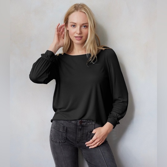 LC Lauren Conrad Tops - NWT LC Lauren Conrad Cuffed Sleeve Tee Size XL